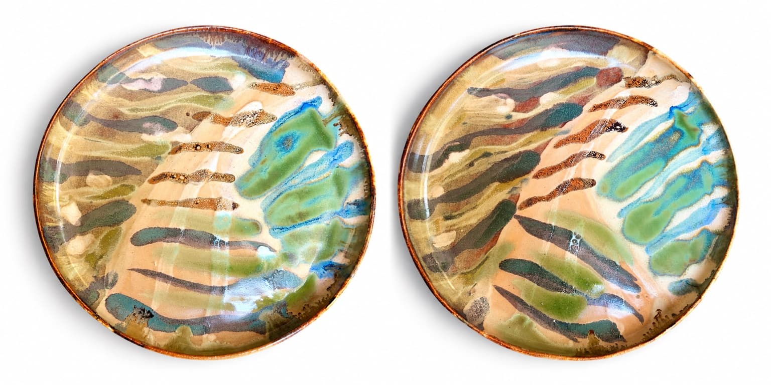 Tidal dinner plates — Kelly Bonk