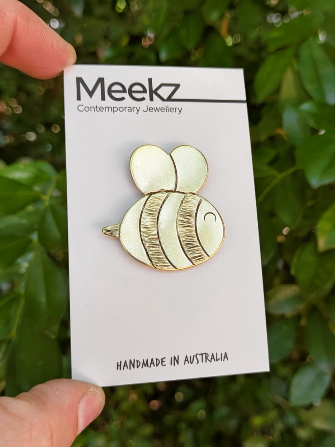 Cartoon Bee Brooch - Magnetic — Jemica Ostrofski