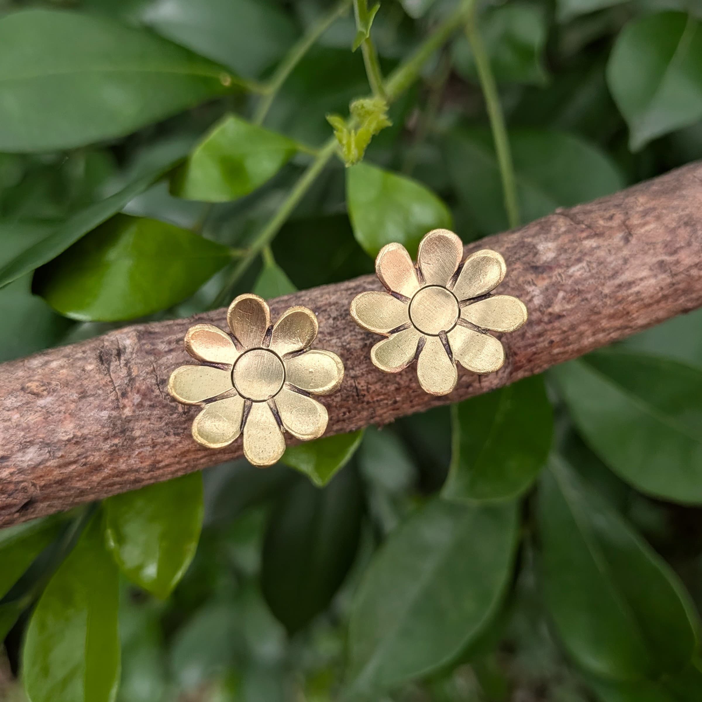 Yellow Daisy Studs — Jemica Ostrofski