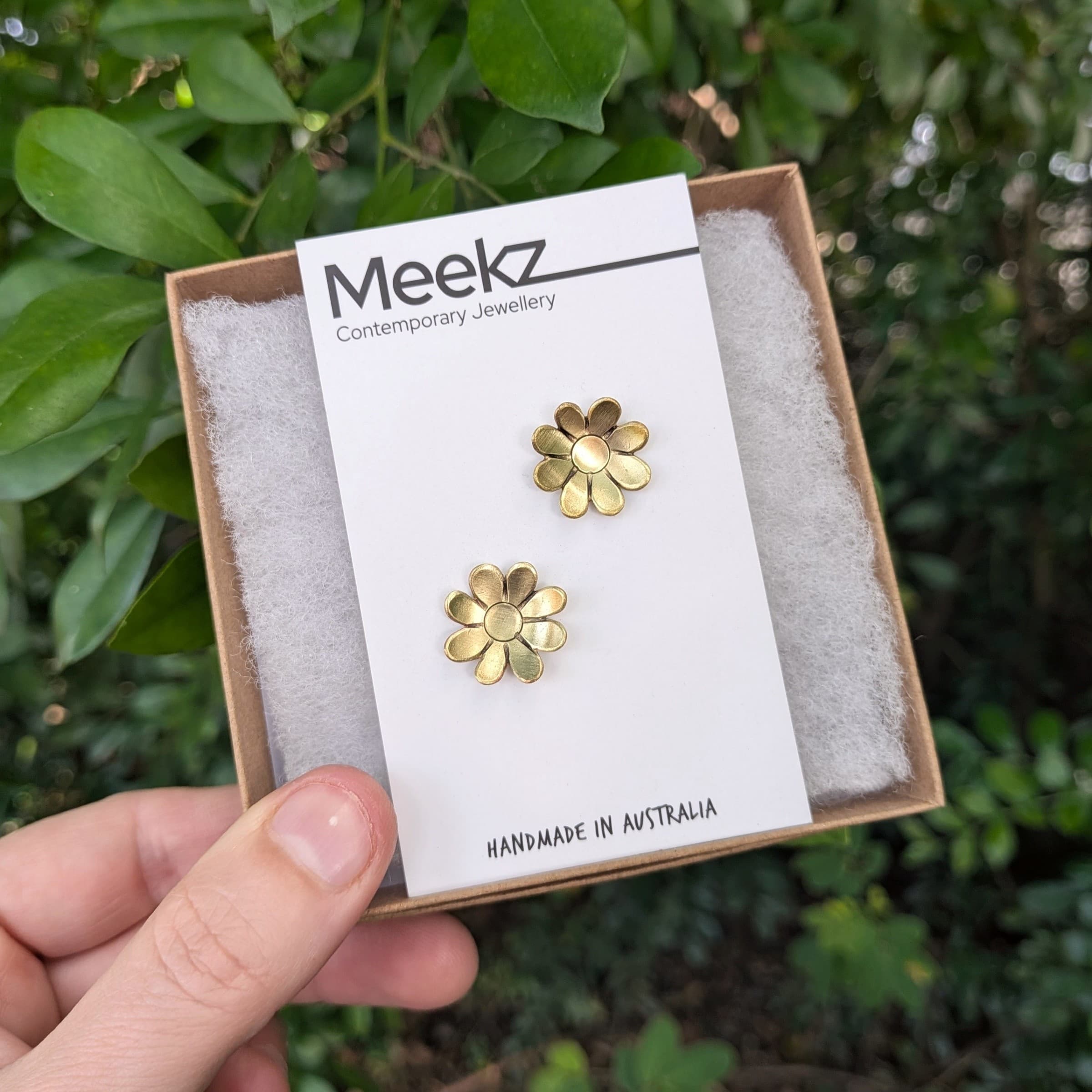 Yellow Daisy Studs — Jemica Ostrofski