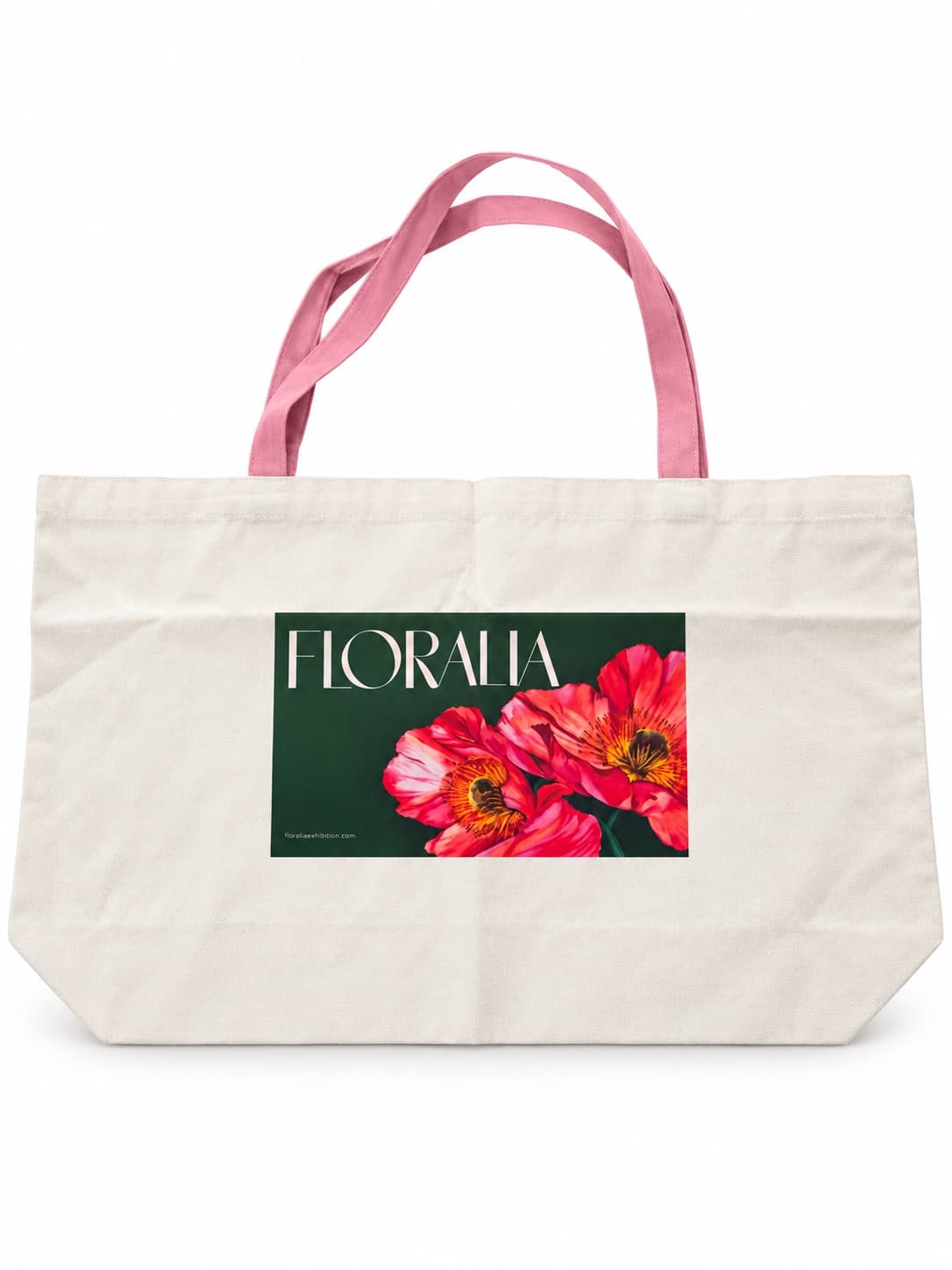 Large FLORALIA Canvas Tote (Natural) — Floralia