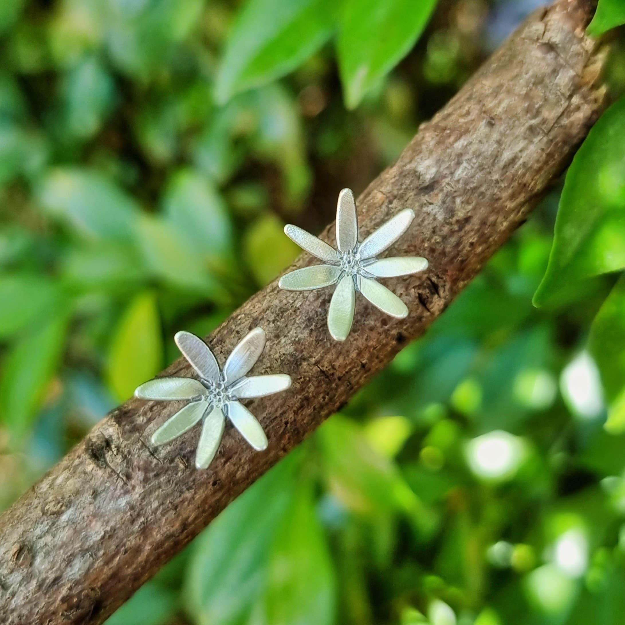 Flannel Flower Studs — Jemica Ostrofski