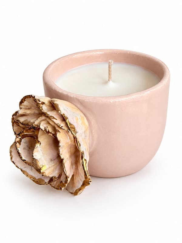 Flower Candle 01 – Sandalwood — Kelly Bonk