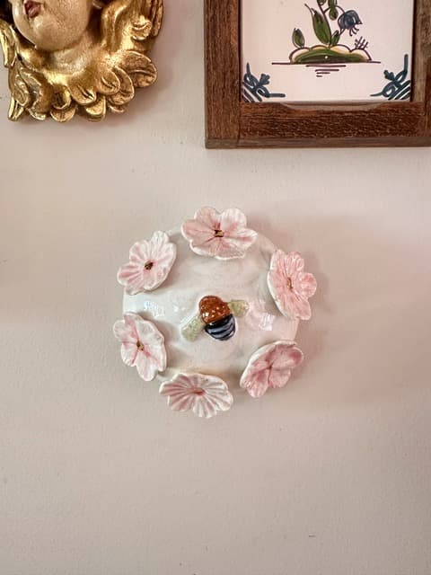 Blue Banded Bee Wall Art – Small II — Marlyn Radley