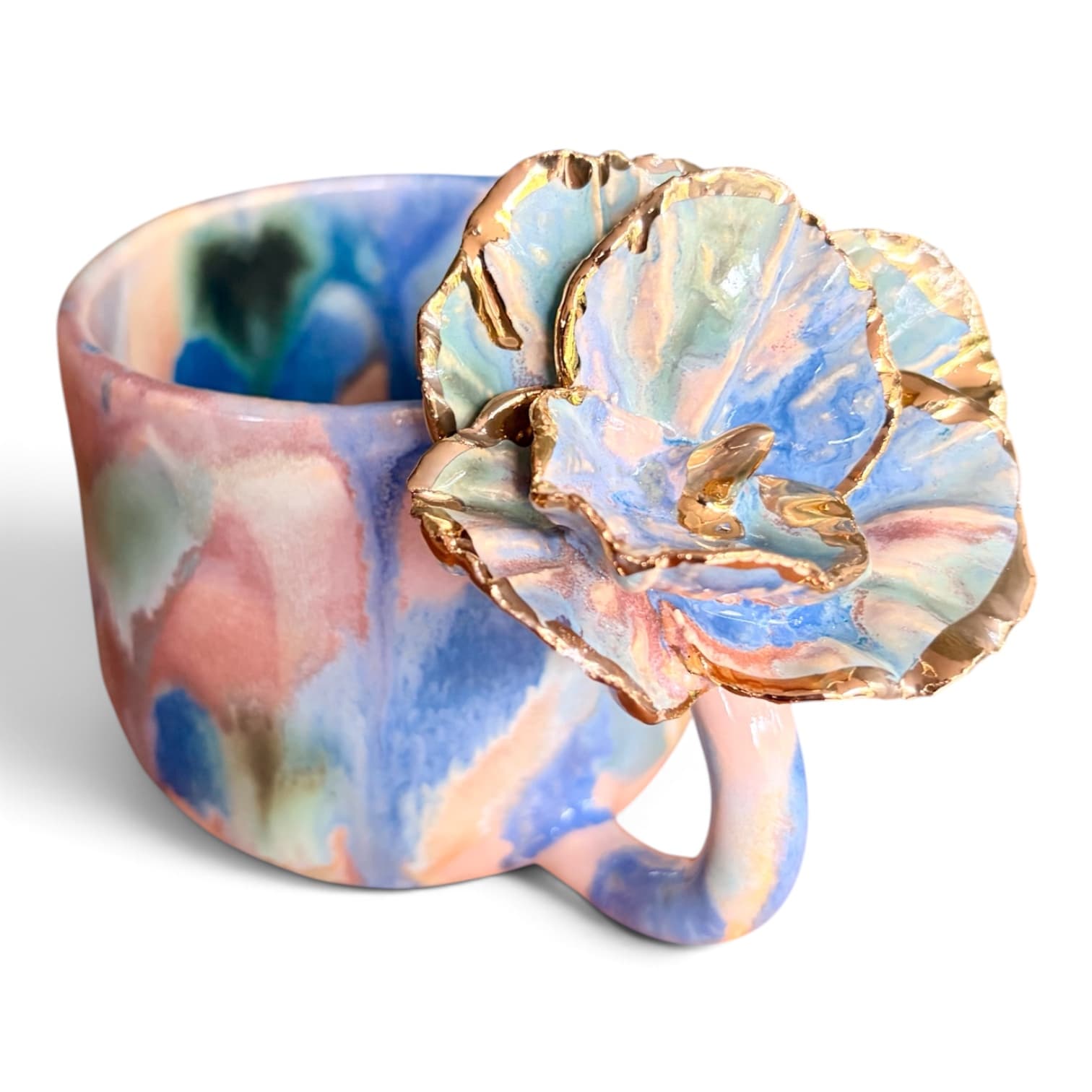 Lustred Flower Mug 4 — Kelly Bonk