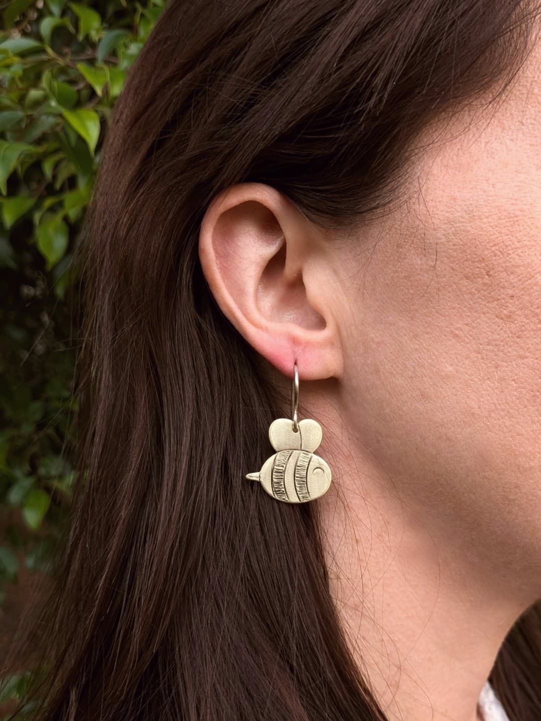 Cartoon Bee Drop Earrings — Jemica Ostrofski