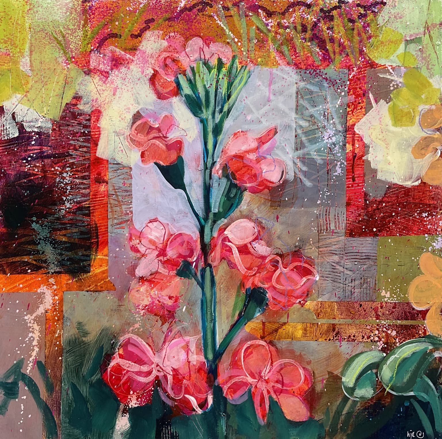 Stocks and Statice III — Helen Evans
