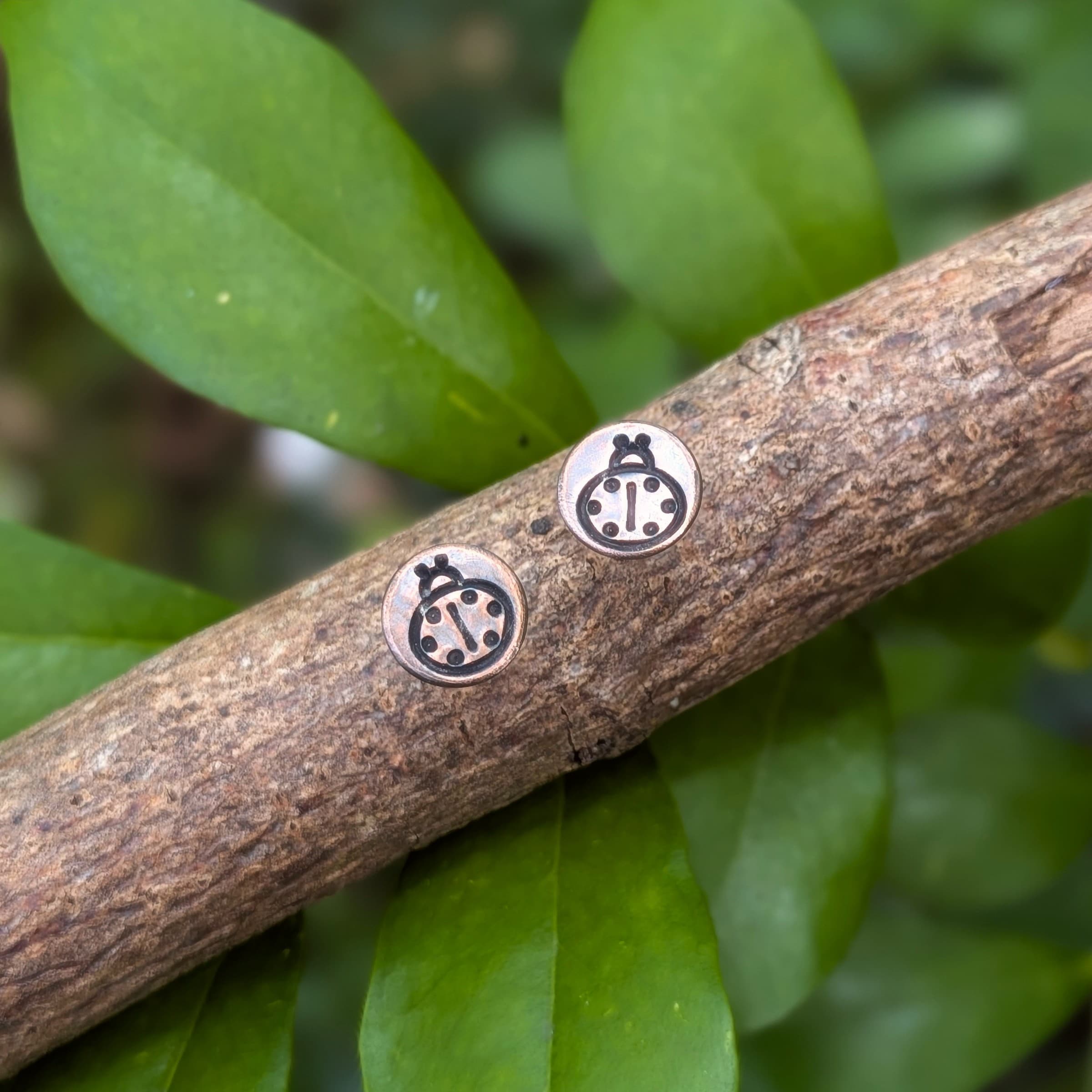 Medium Ladybeetle Studs — Jemica Ostrofski