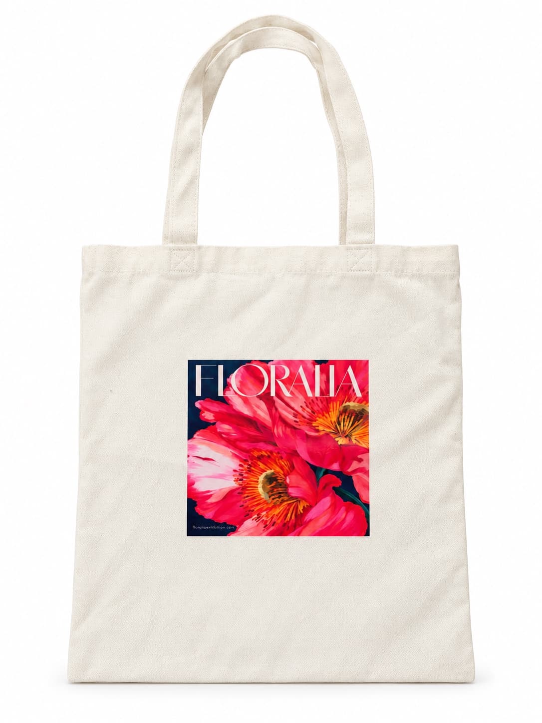 Medium FLORALIA Canvas Tote (Natural) — Floralia