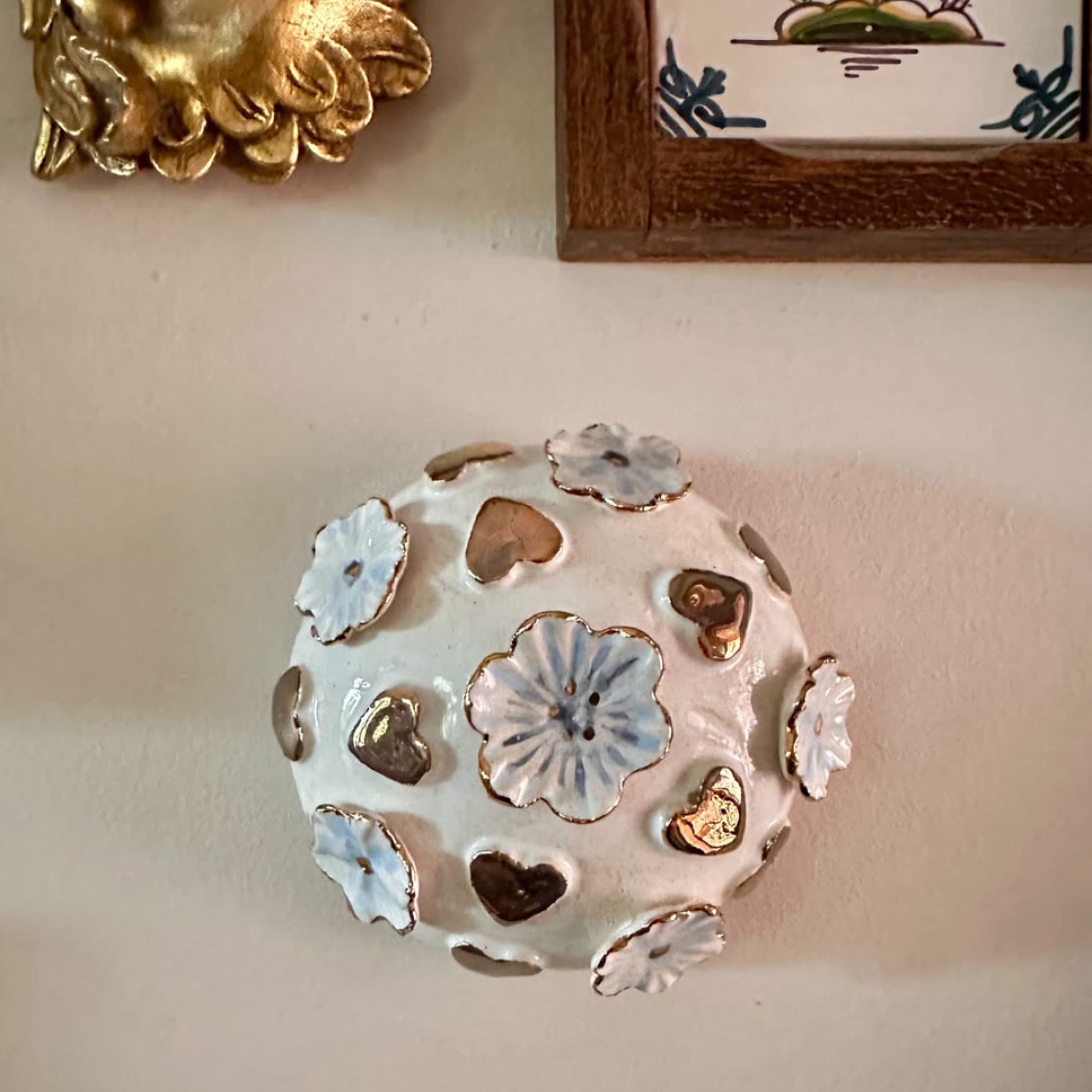 Hearts and Flowers wall art