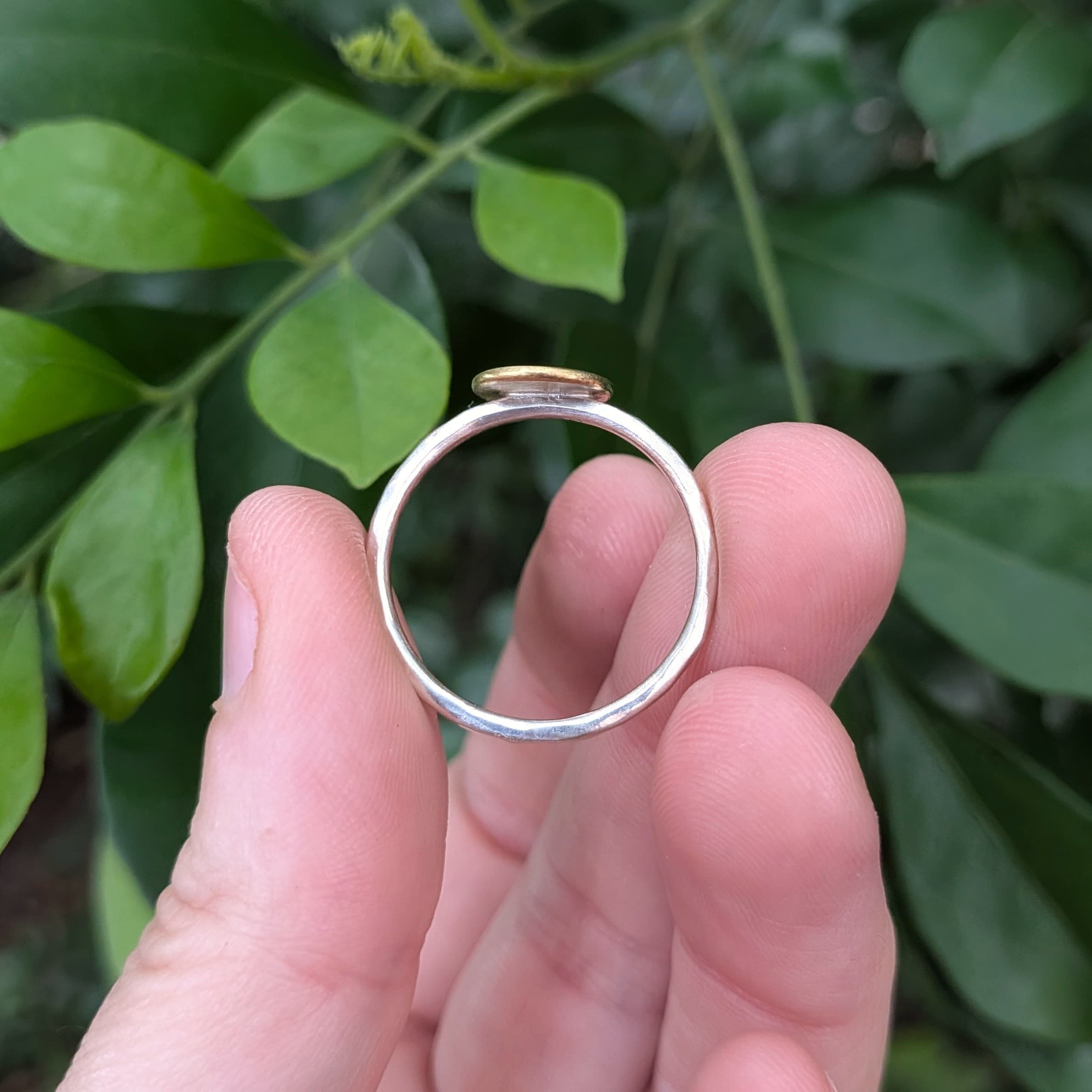 Brass & Sterling Silver Bee Ring — Jemica Ostrofski