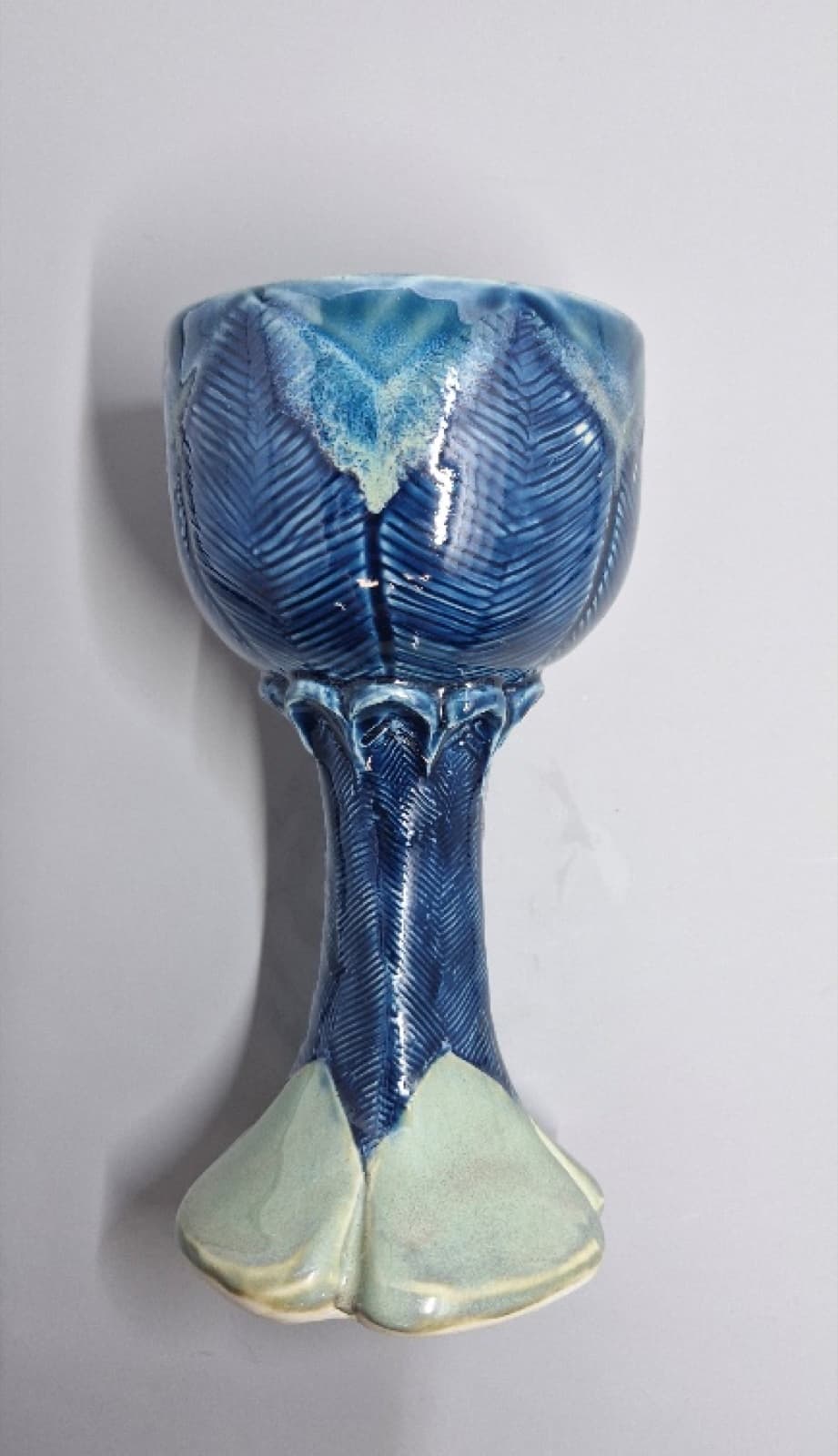 Carved leaf goblet — Cilla Russell