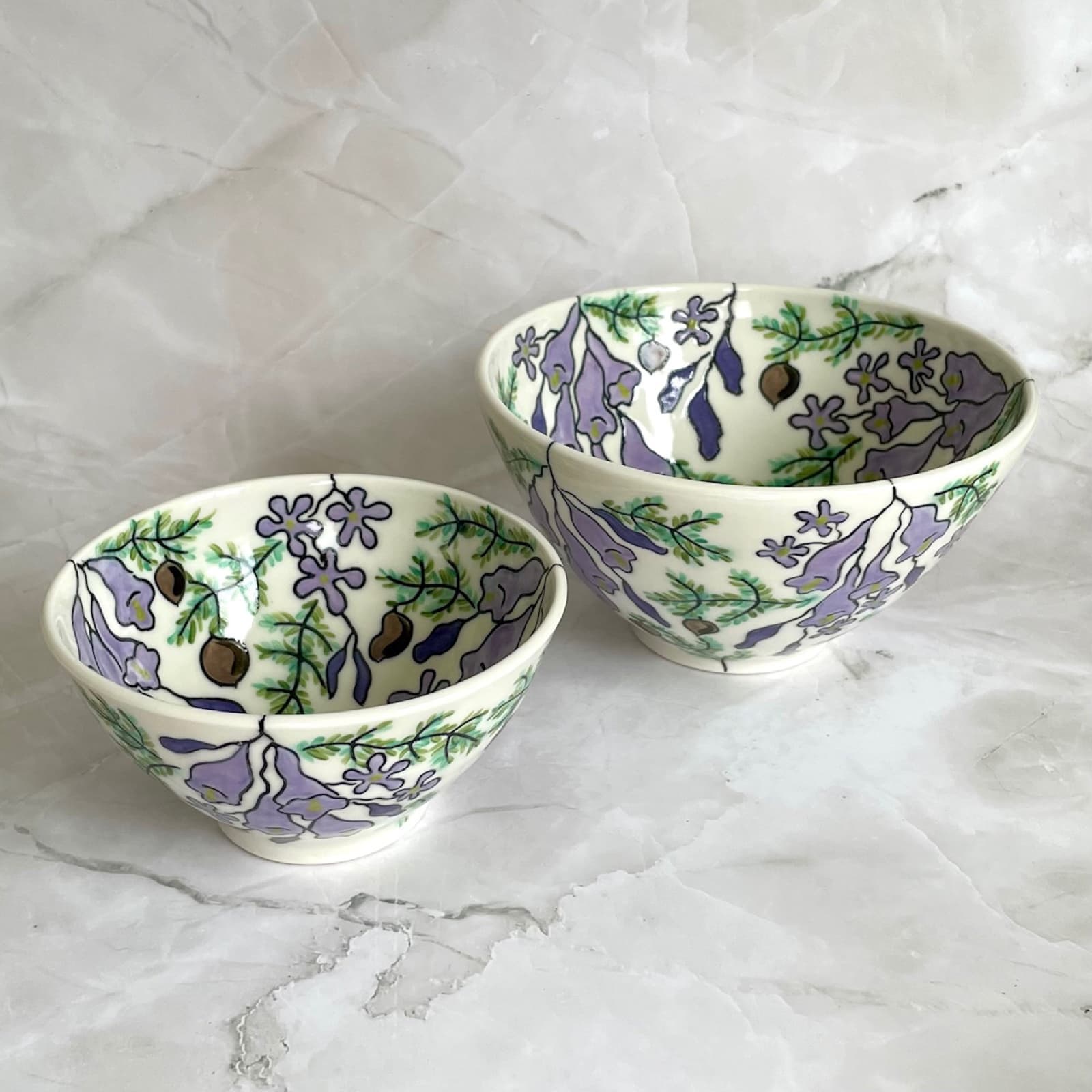 Jacaranda Bowls (Set of 2) — Juni Margrie