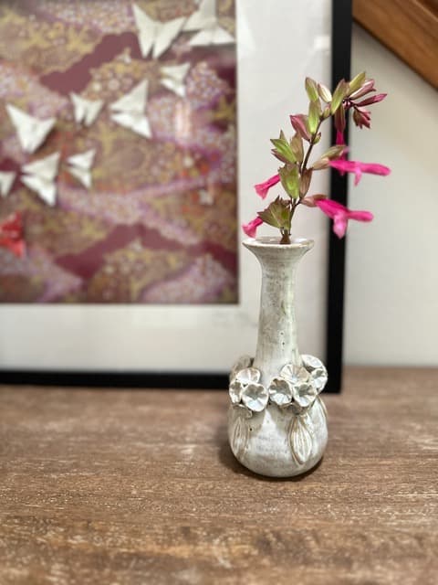 Leaf and Blossom Bud Vase — Marlyn Radley