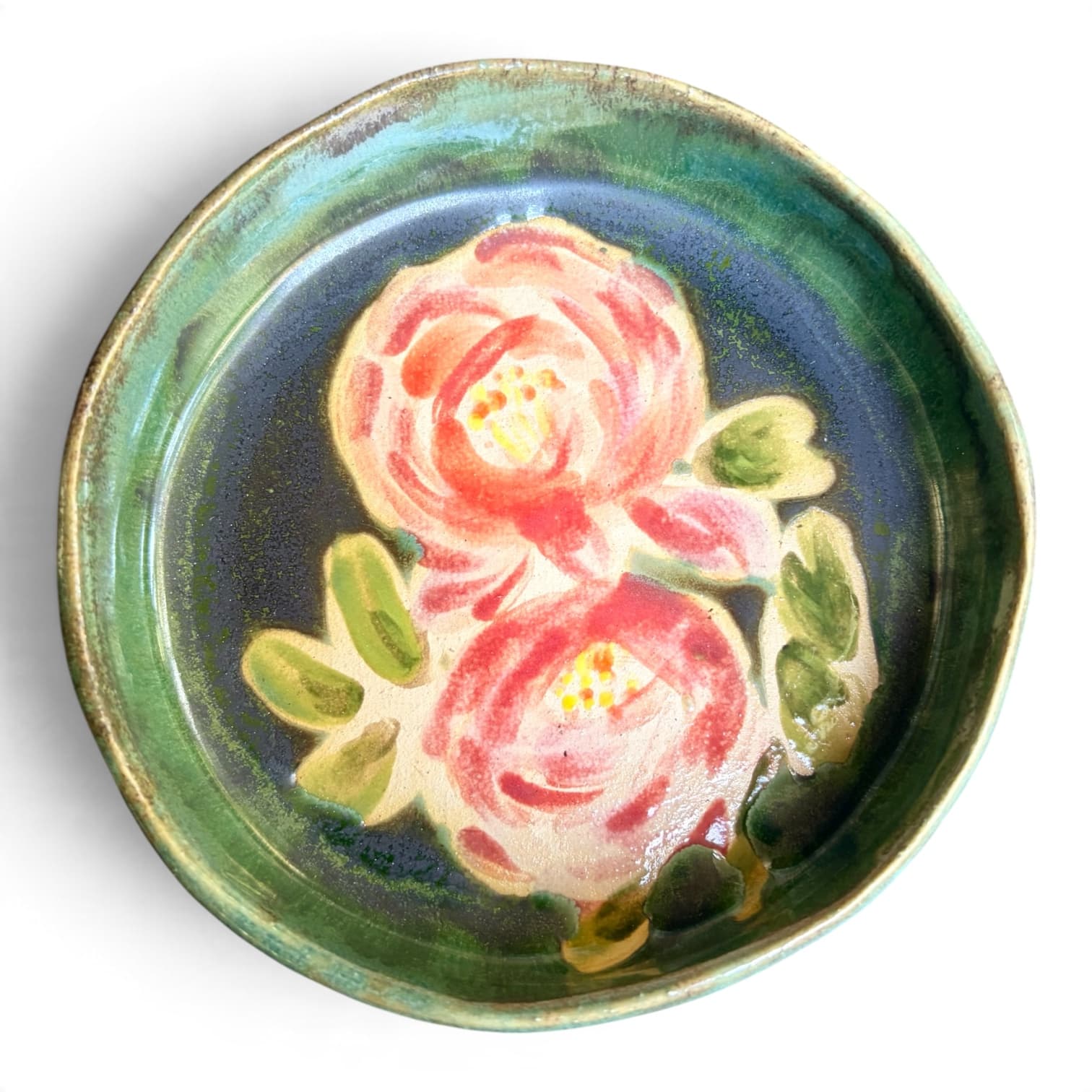 Peonies trinket dish II — Kelly Bonk