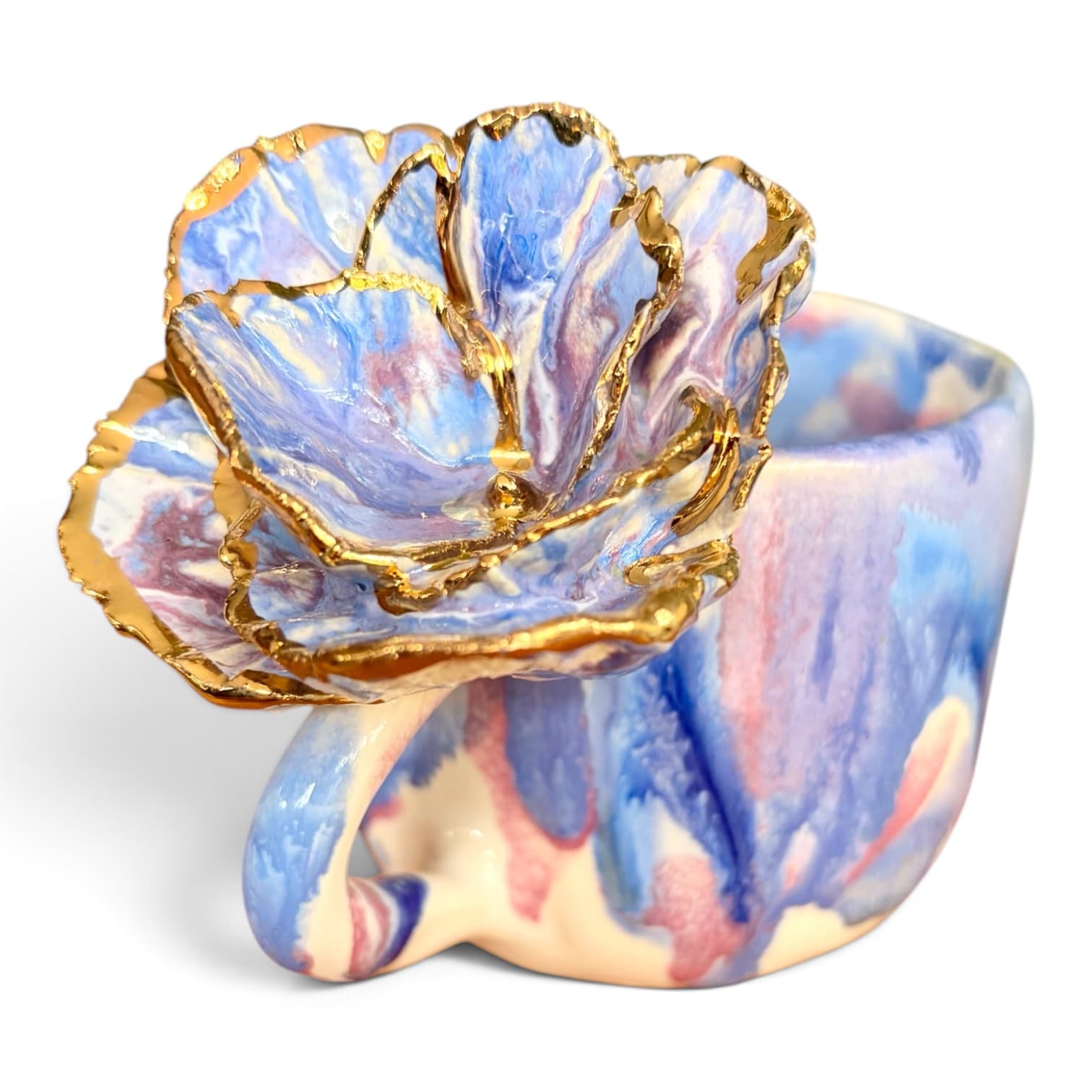 Lustred Flower Mug 1 — Kelly Bonk